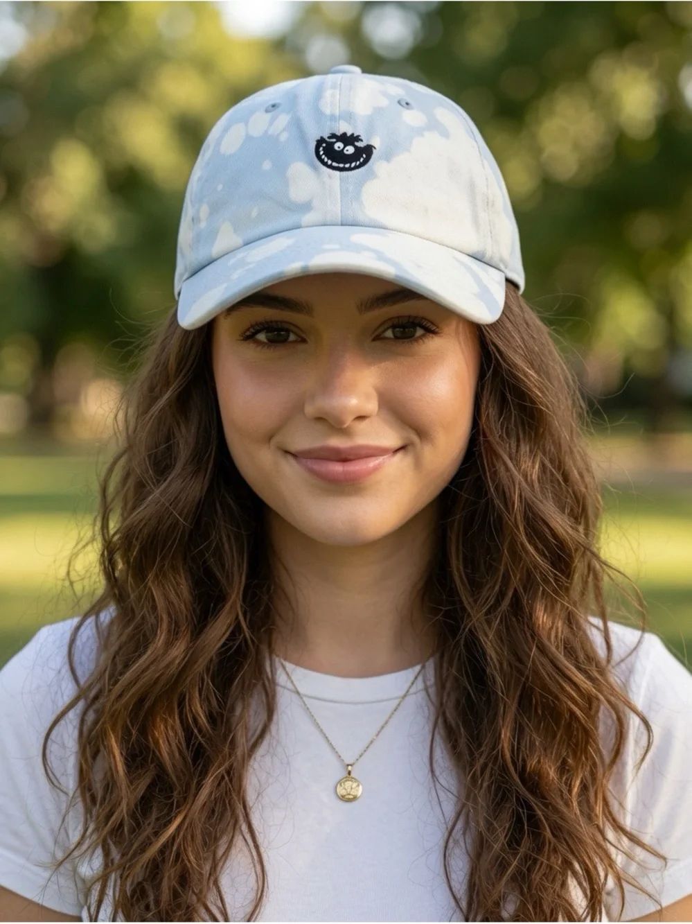 Disney x NEFF Bleached Cloud Baseball Cap Cheshire Cat